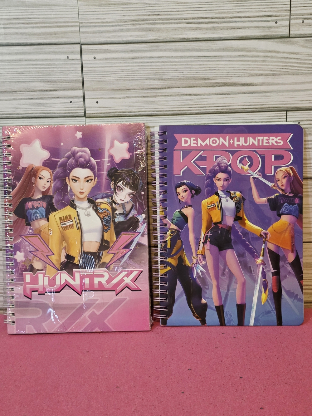 2pc Set of KPop Demon Hunters Huntrix Girls Spiral Notebooks
